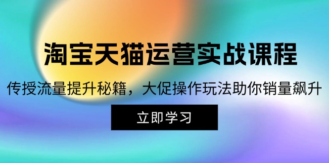 淘宝&天猫运营实战课程，传授流量提升秘籍，大促操作玩法助你销量飙升K叔网赚资源-网赚项目-副业赚钱-互联网创业-资源整合K叔网赚资源