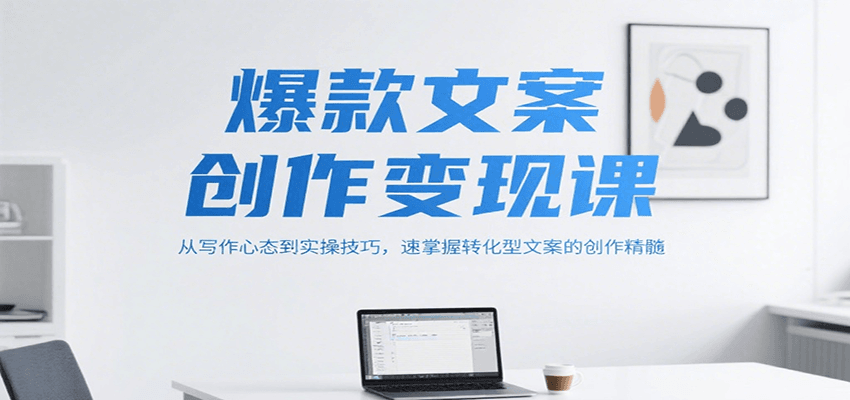 爆款文案创作变现课，从写作心态到实操技巧，速掌握转化型文案的创作精髓K叔网赚资源-网赚项目-副业赚钱-互联网创业-资源整合K叔网赚资源