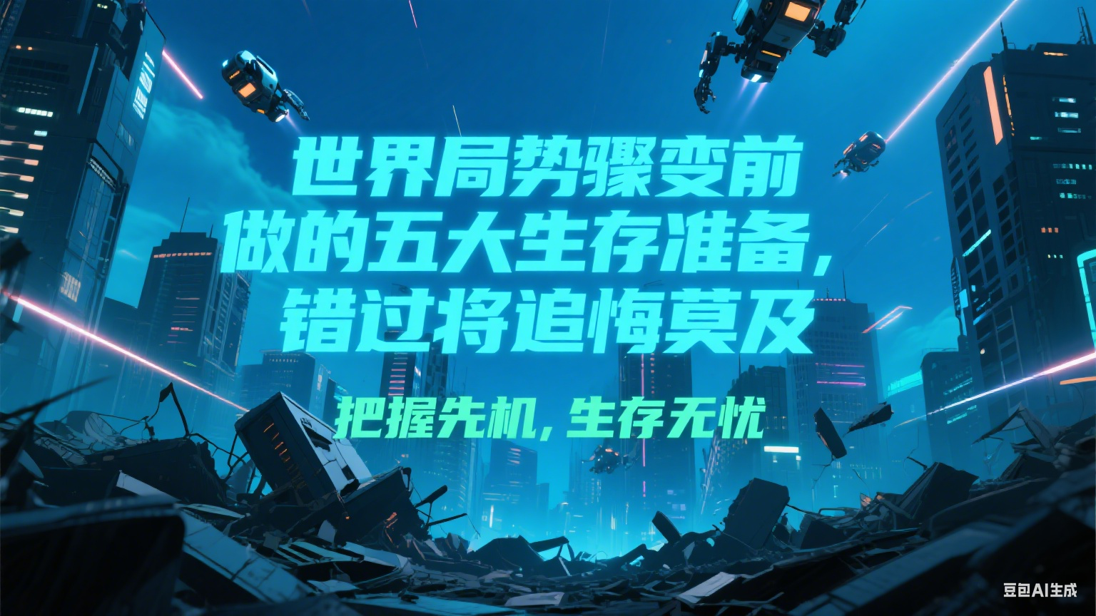 付费文章《世界局势骤变前必做的五大生存准备，错过将追悔莫及》K叔网赚资源-网赚项目-副业赚钱-互联网创业-资源整合K叔网赚资源