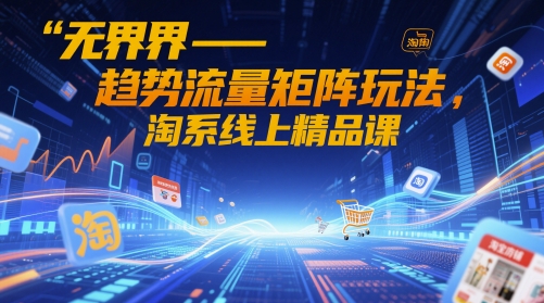 无界-趋势流量矩阵玩法，淘系线上精品课K叔网赚资源-网赚项目-副业赚钱-互联网创业-资源整合K叔网赚资源