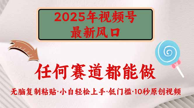 2025年视频号新风口，低门槛只需要无脑执行K叔网赚资源-网赚项目-副业赚钱-互联网创业-资源整合K叔网赚资源
