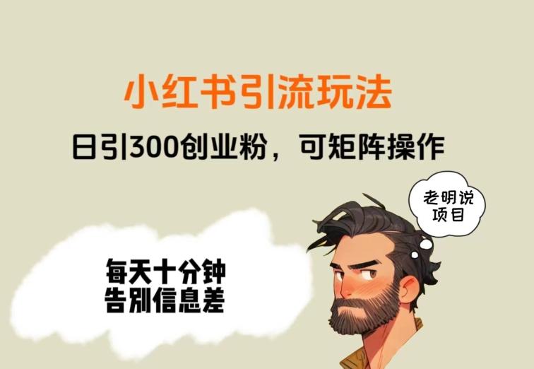 靠小红书视频日印300粉，两分钟一个视频轻松矩阵K叔网赚资源-网赚项目-副业赚钱-互联网创业-资源整合K叔网赚资源