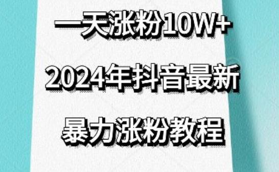 抖音最新暴力涨粉教程，视频去重，一天涨粉10w+，效果太暴力了，刷新你们的认知【揭秘】K叔网赚资源-网赚项目-副业赚钱-互联网创业-资源整合K叔网赚资源