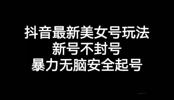 抖音最新美女号玩法，新号不封号，暴力无脑安全起号【揭秘】K叔网赚资源-网赚项目-副业赚钱-互联网创业-资源整合K叔网赚资源