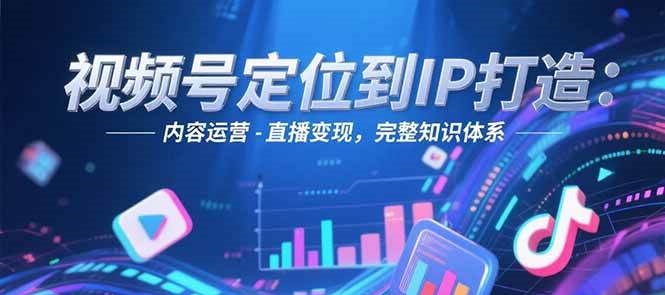 视频号定位到IP打造：账号搭建-内容运营-直播变现，完整知识体系K叔网赚资源-网赚项目-副业赚钱-互联网创业-资源整合K叔网赚资源