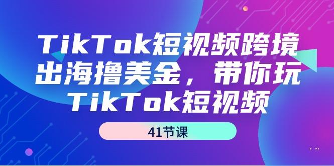 TikTok短视频跨境出海撸美金，带你玩TikTok短视频(41节课)K叔网赚资源-网赚项目-副业赚钱-互联网创业-资源整合K叔网赚资源