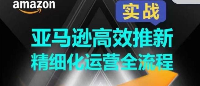 亚马逊高效推新精细化运营全流程，全方位、快速拉升产品排名和销量!K叔网赚资源-网赚项目-副业赚钱-互联网创业-资源整合K叔网赚资源