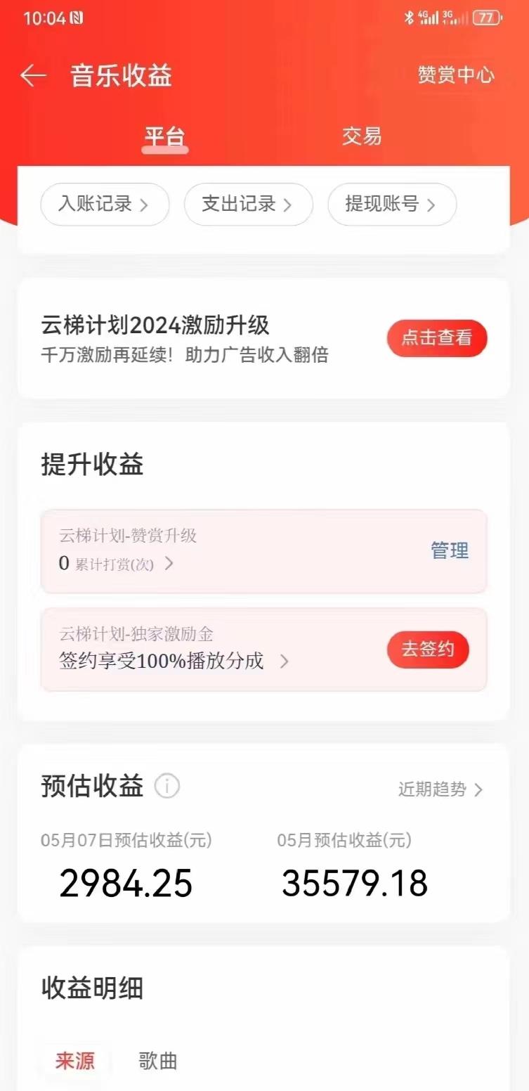 网易云音乐挂机项目，单机200+，躺赚即可，正在红利期，无脑且暴力K叔网赚资源-网赚项目-副业赚钱-互联网创业-资源整合K叔网赚资源