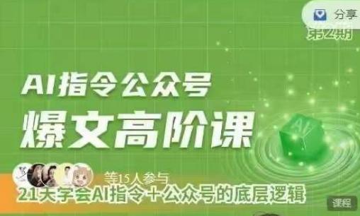 Ai指令公众号高阶课，学会ai指令+公众号的底层逻辑K叔网赚资源-网赚项目-副业赚钱-互联网创业-资源整合K叔网赚资源