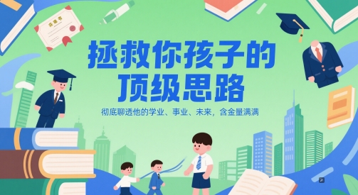付费文章：拯救你孩子的顶级思路，彻底聊透他的学业、事业、未来，含金量满满K叔网赚资源-网赚项目-副业赚钱-互联网创业-资源整合K叔网赚资源