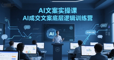 AI文案实操课，AI成交文案底层逻辑训练营K叔网赚资源-网赚项目-副业赚钱-互联网创业-资源整合K叔网赚资源
