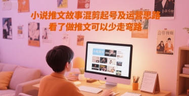小说推文故事混剪起号及运营思路，看了做推文可以少走弯路K叔网赚资源-网赚项目-副业赚钱-互联网创业-资源整合K叔网赚资源