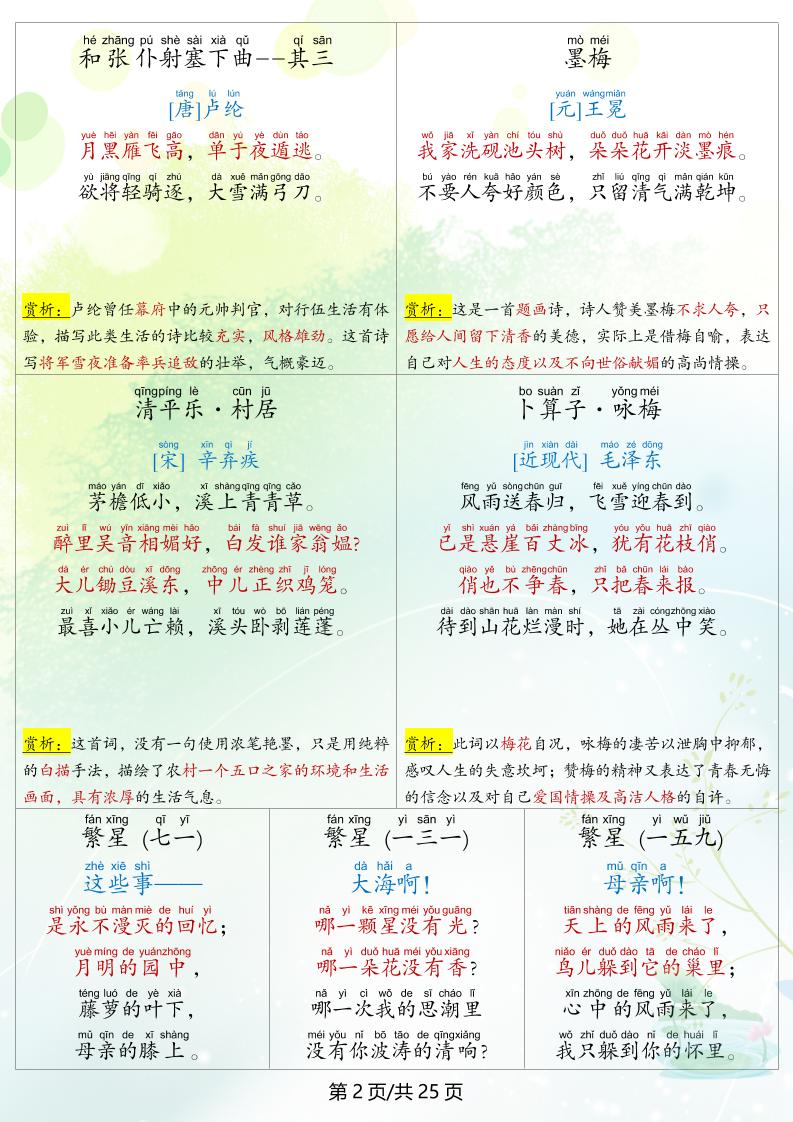 四下语文全册重点知识归纳K叔网赚资源-网赚项目-副业赚钱-互联网创业-资源整合K叔网赚资源